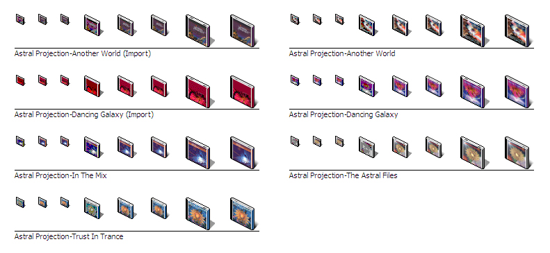 Astral Projection CD Icons XP