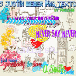 5 textos png Justin Bieber