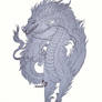 Eastern dragon (free lineart)
