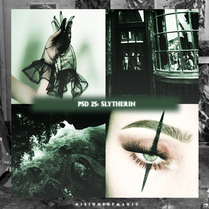 Psd 25 | Slytherin by visionsofmagic on DeviantArt