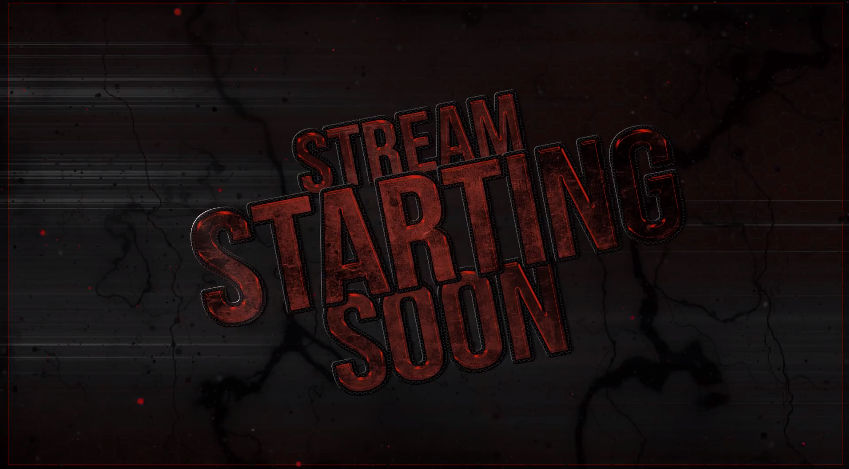 [Black and Red] - Stream Starting Soon by Psychomilla on DeviantArt