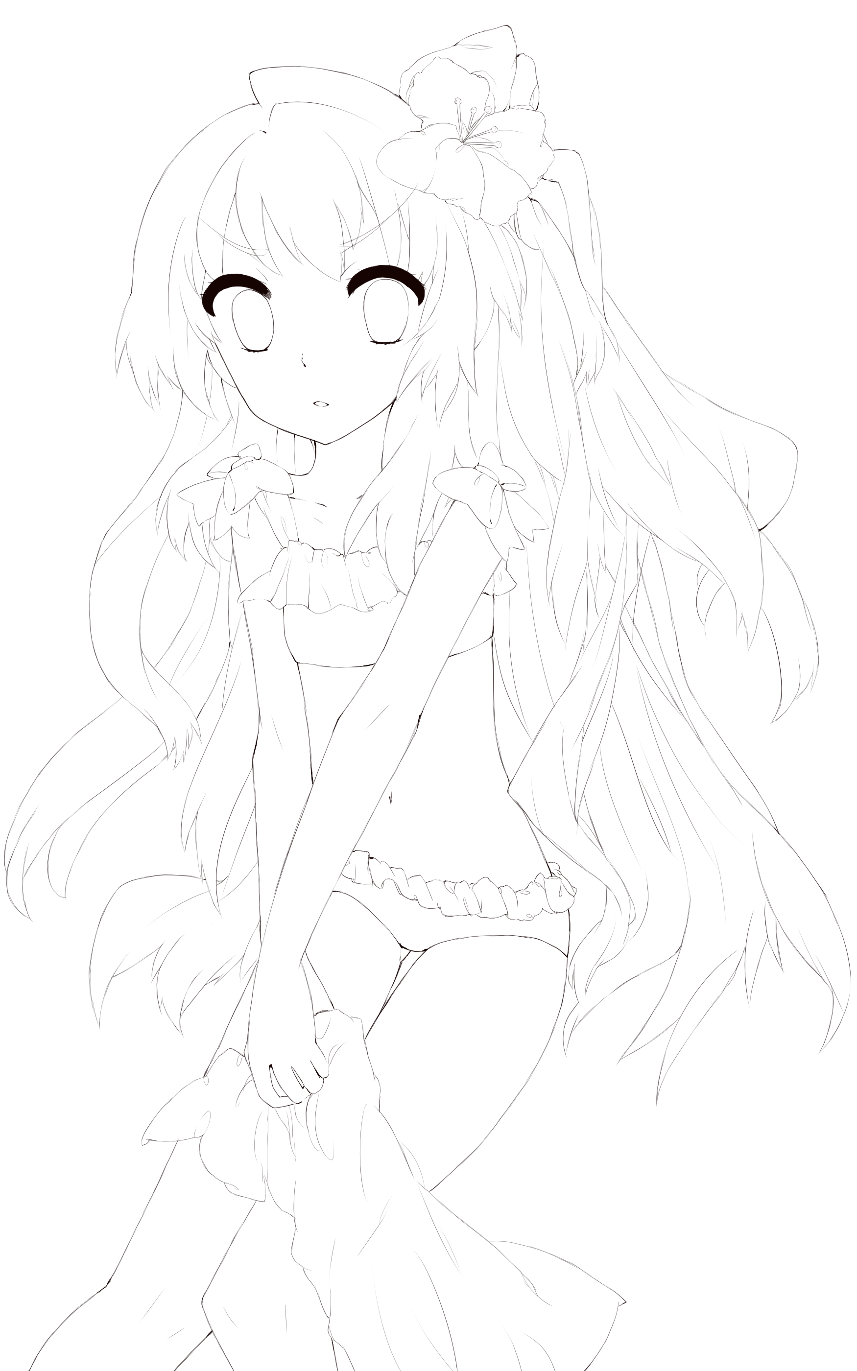 Taiga Lineart! Free to color!