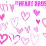 15 PSP heart brushes