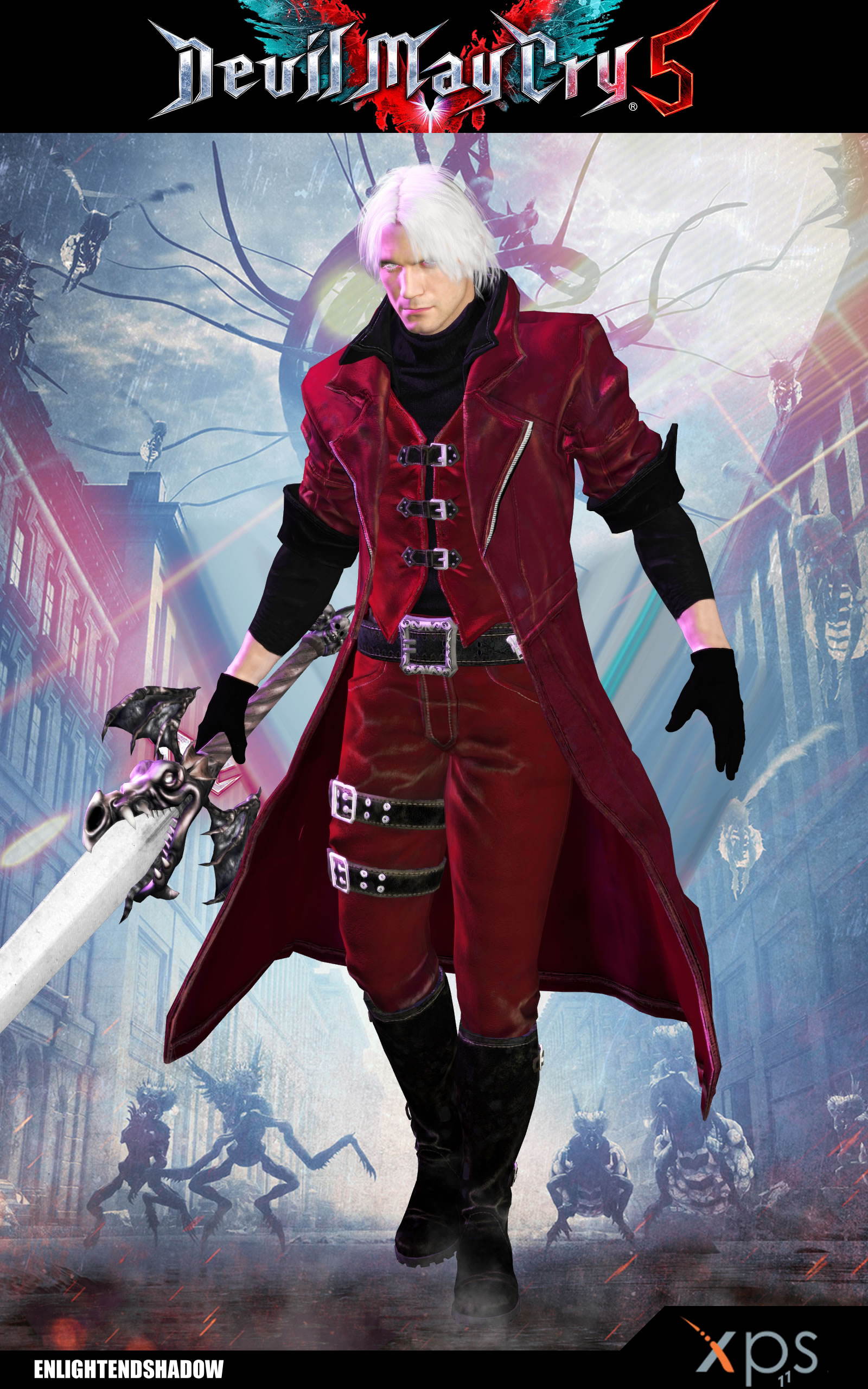 Devil May Cry 5 Dante's Classic DMC1 Outfit from Monster Hunter