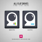 All Flat Drives Icons
