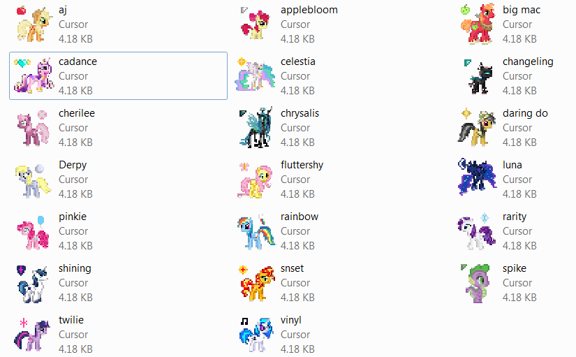 My Little Pony Cursor Collection - Custom Cursor