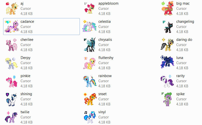 MLP Cursors by PastekSkizofren on 