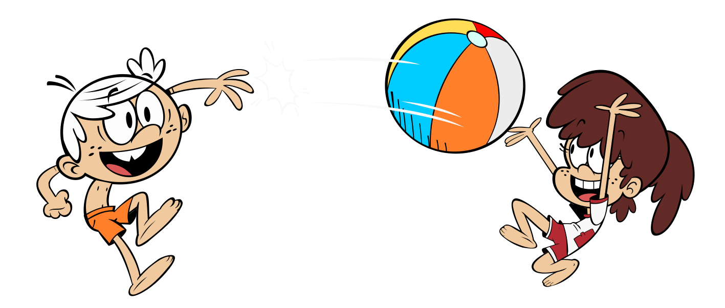 Lincoln and Lynn Loud on the beach art by shadat on DeviantArt
