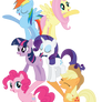 Mane 6- Friendship Pyramid