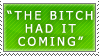 They Had It Coming Stamp by AmethystKirby
