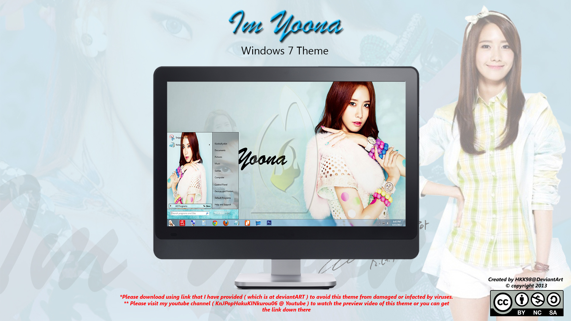 [2013 Theme] Im Yoona [SNSD] Win 7