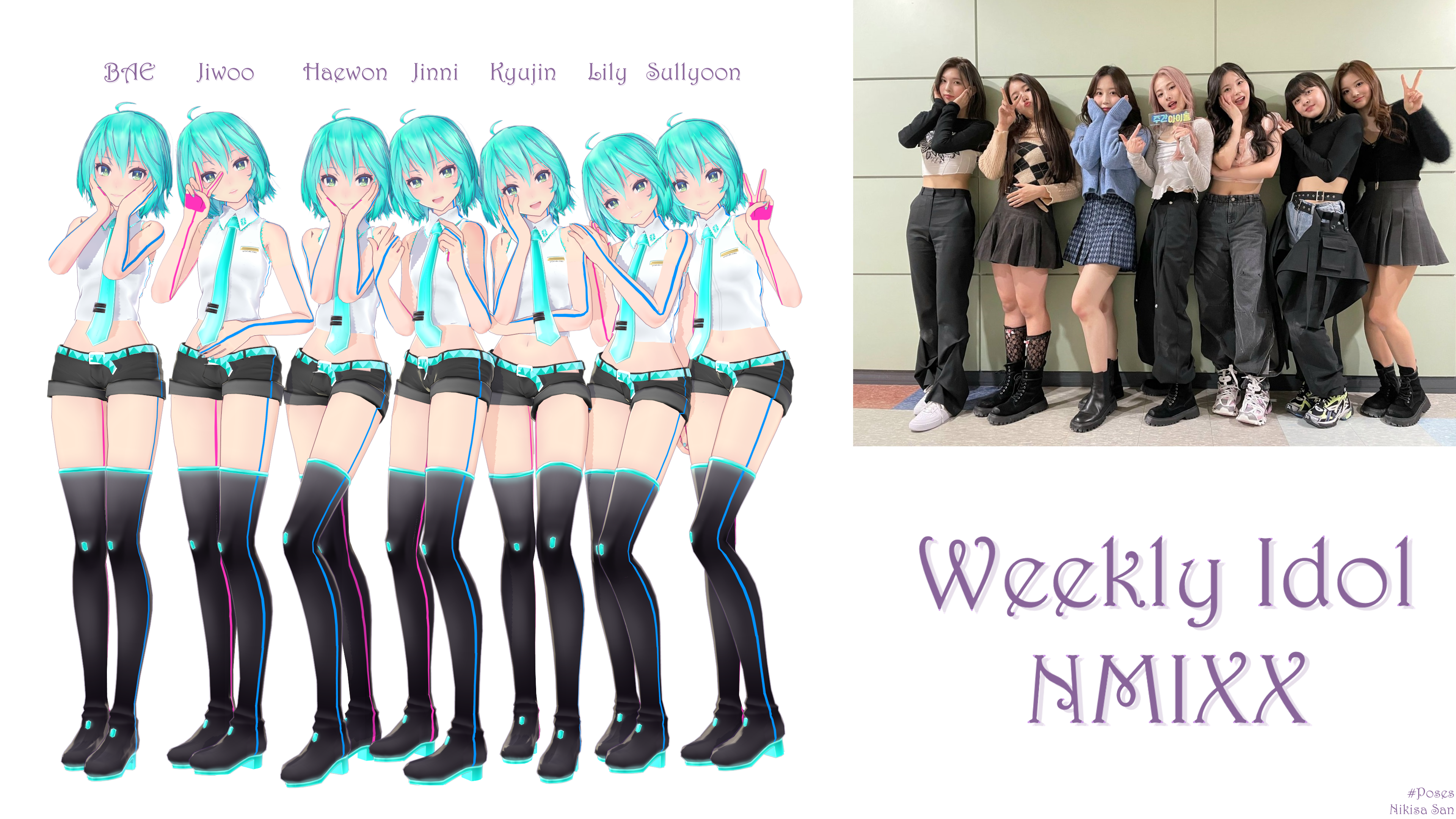 [MMD] NMIXX ''Weekly Idol'' POSES DL by Nikisa San by NikisaSan on ...