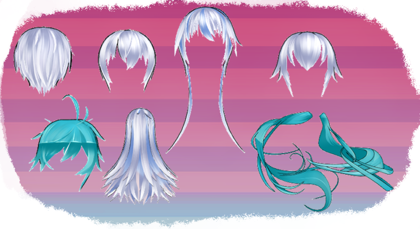 MMD HK Hair set 2