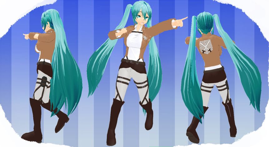 MMD Attack on the titans Outfit by MMD3DCGParts on DeviantArt