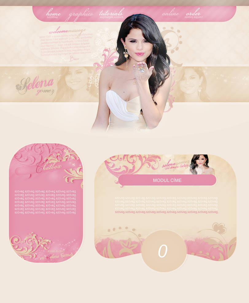 Selena Gomez Psd Design Free by bernadett98 on DeviantArt
