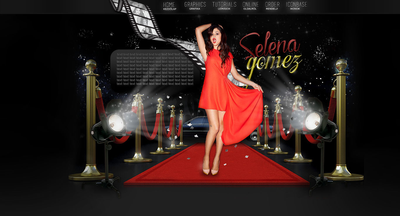 Selena Gomez psd header