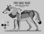 Free wolf base with layers by KFCemployee by Chickenbusiness