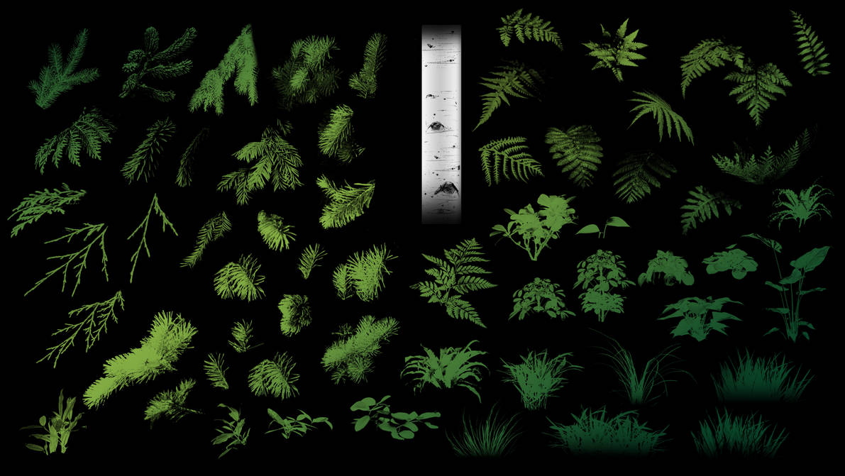 Never ending free foliage brushes Dec 2021 by Chickenbusiness on DeviantArt