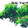 Ghibli Style Leaf Brushes Photoshop