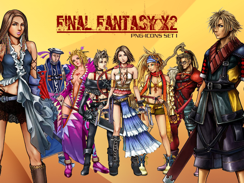 Final Fantasy X2 PNG icon set