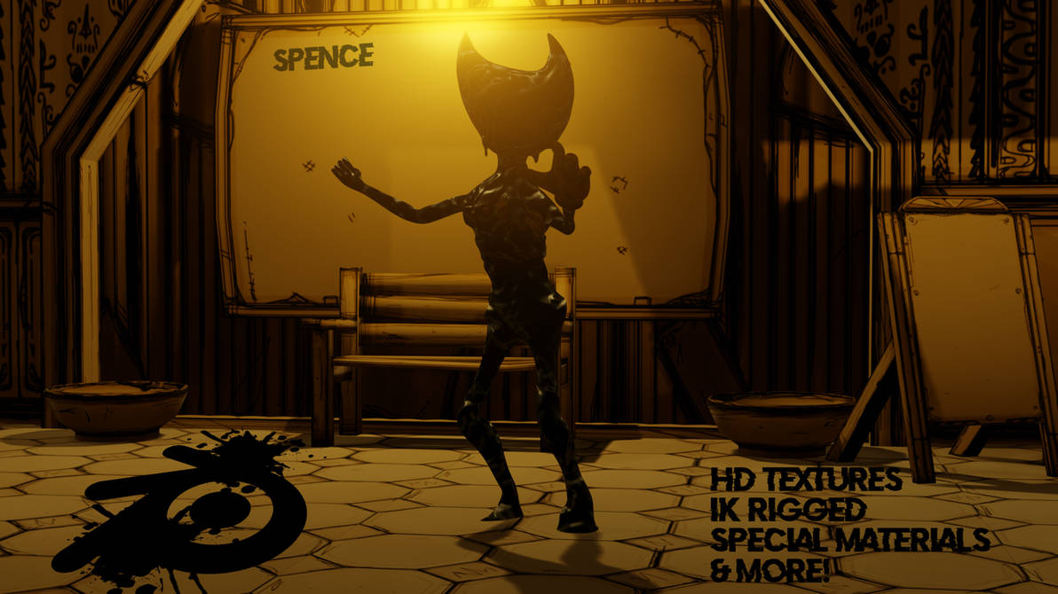 BLENDER 2.8 DOWNLOAD] HD Ink Bendy Model Release by