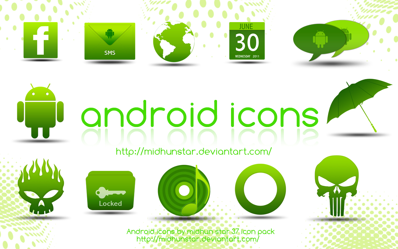 Android Green Icons