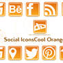 Social Cool Orange Icons -Set 1