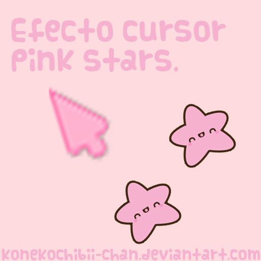 Pink Stars ( Efecto cursor ) click star 2 by KonekoChibii-Chan on ...