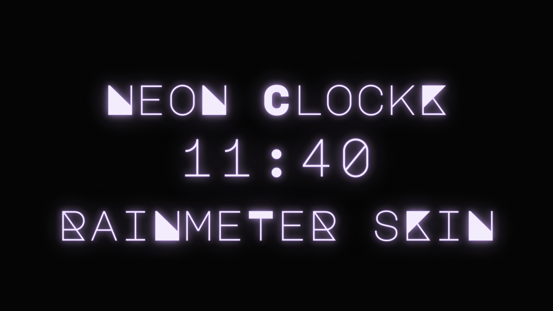 neon clock rainmeter neon clock rainmeter