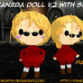 Hetalia MMD_New 2p!Canada with glasses Doll DL