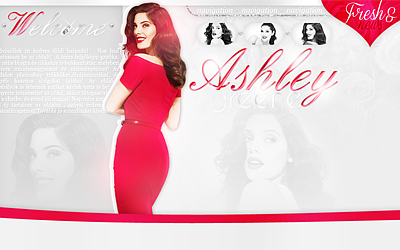 Ashley Greene Elegante PSD Design