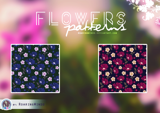 Flowers Patterns by RoaringWindd on DeviantArt