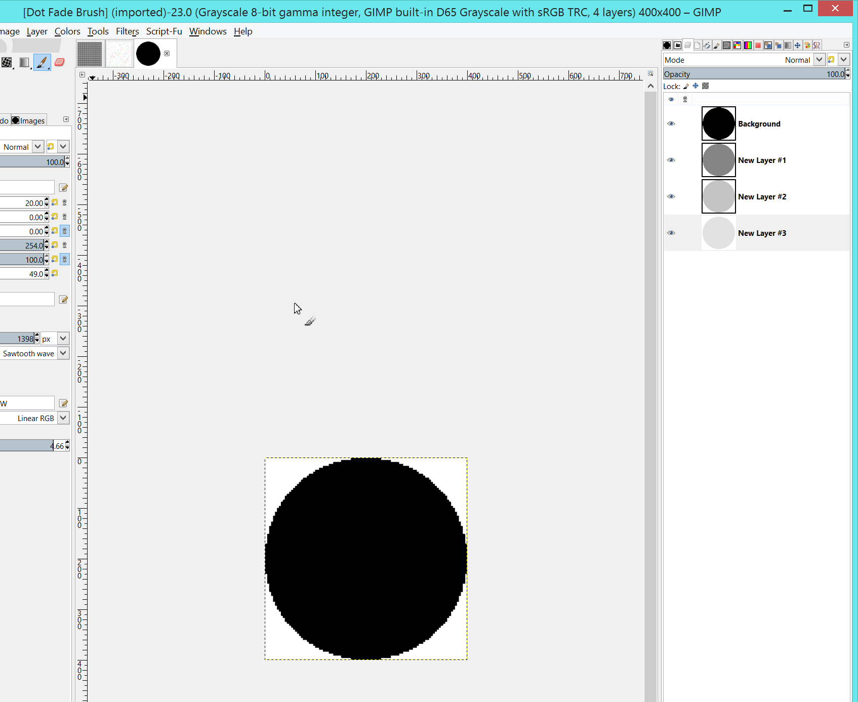 Dot Fade Brush Gimp (Zip File) by mrbunnylamakins on DeviantArt