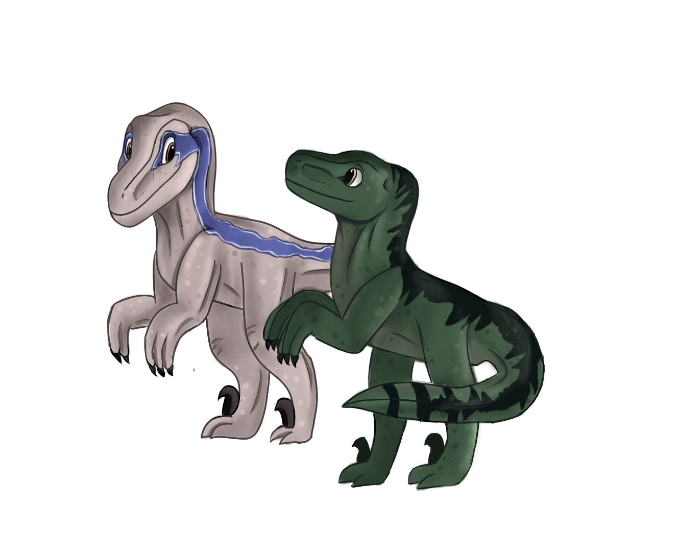 Jurassic World Charlie and Blue Velociraptors by dinosauralicia on  DeviantArt