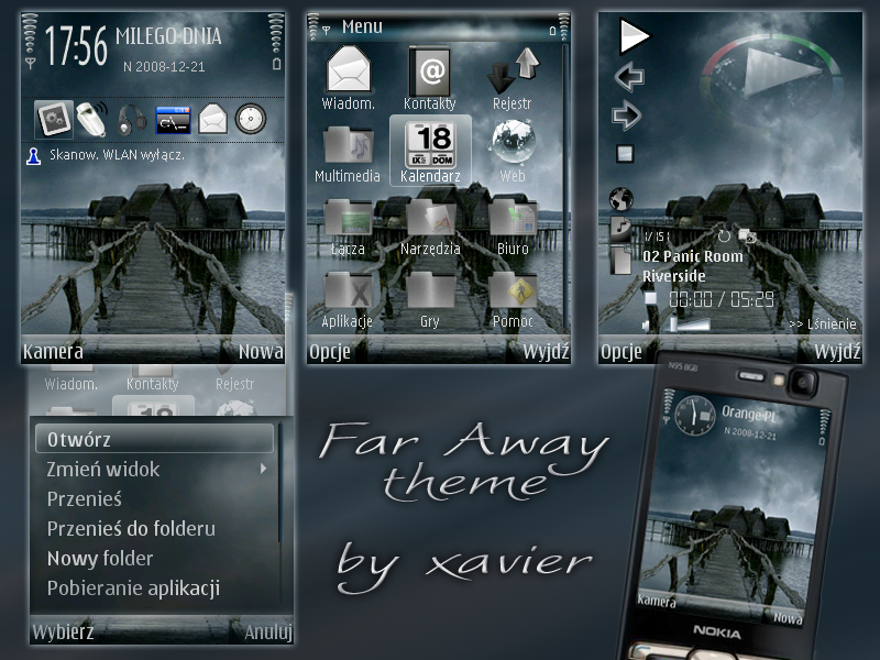 Far Away Symbian Theme By Xavier Themes On Deviantart kalendarz symbian