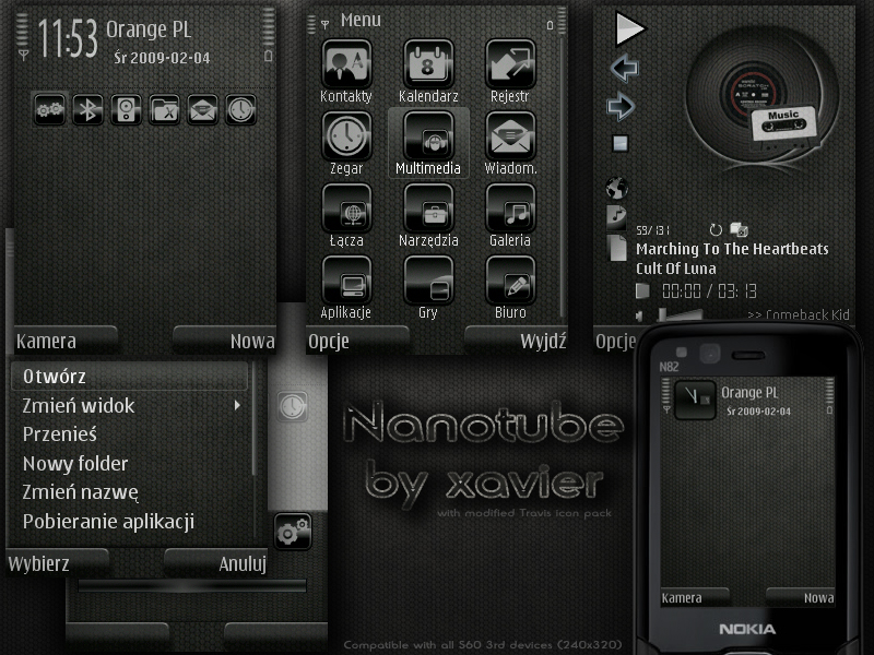 Nanotube Symbian Theme By Xavier Themes On Deviantart kalendarz symbian