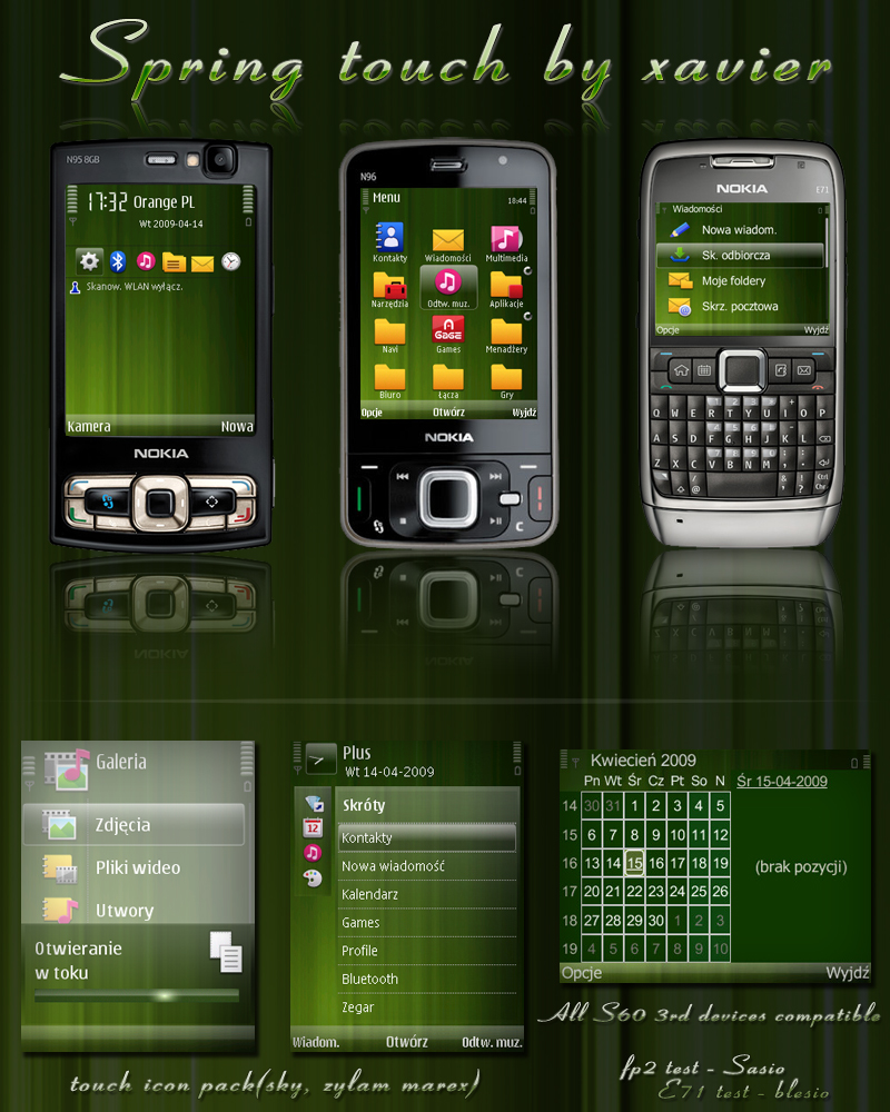 Spring Touch Symbian Theme By Xavier Themes On Deviantart