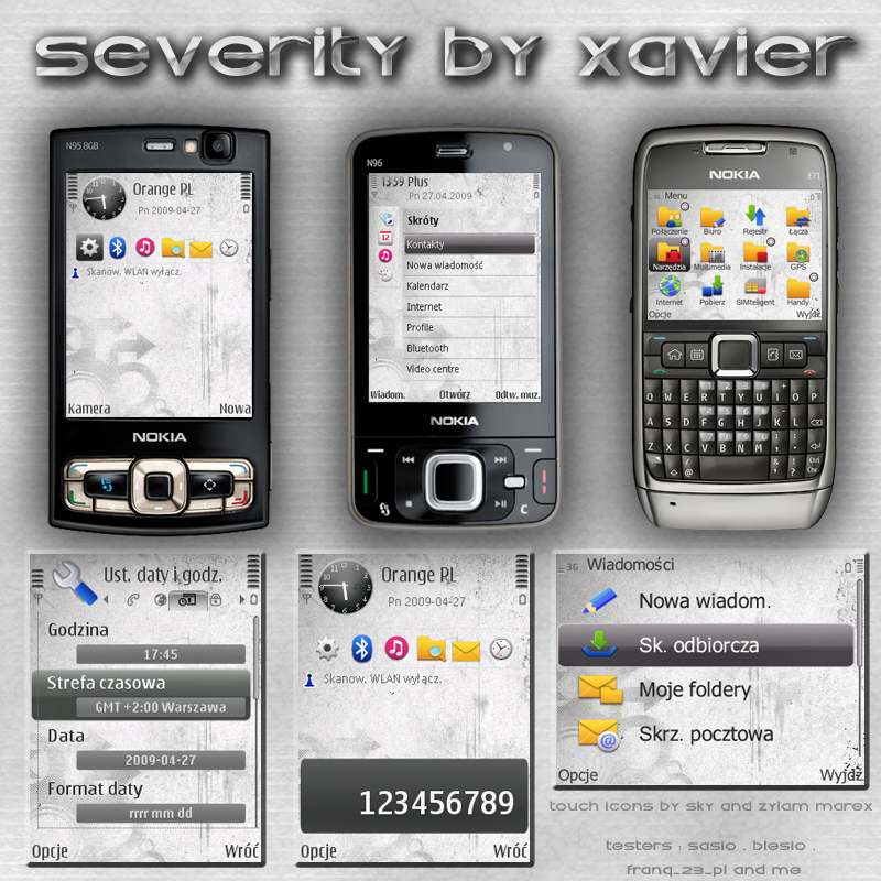 Severity Symbian Theme By Xavier Themes On Deviantart kalendarz symbian
