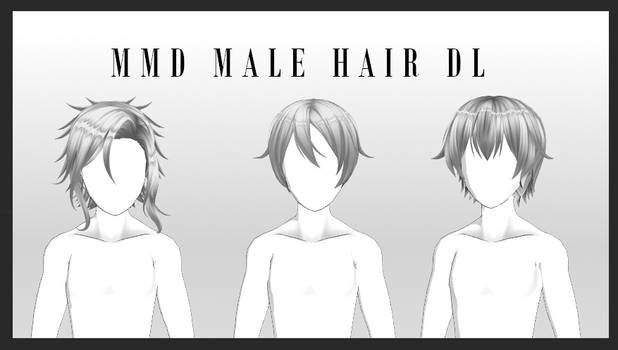 MMD - Male hair pack DL