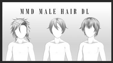 MMD - Male hair pack DL