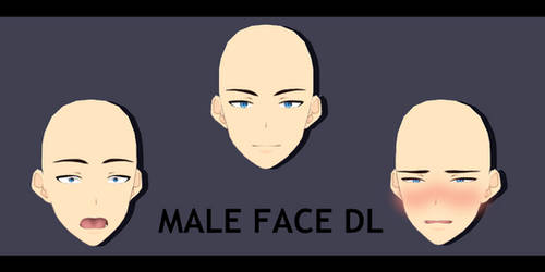 [MMD x Vroid ] Male face dl #4