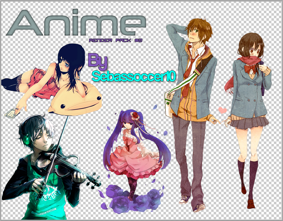 Anime Render Pack #2 by Sebassoccer10 on DeviantArt