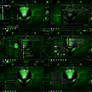 windows 7 themes alien tech... green