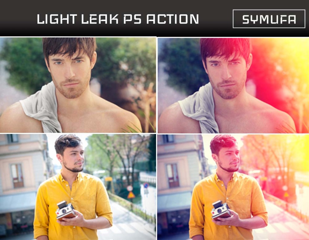 LIGHT LEAK PHOTOSHOP ACTION 0029