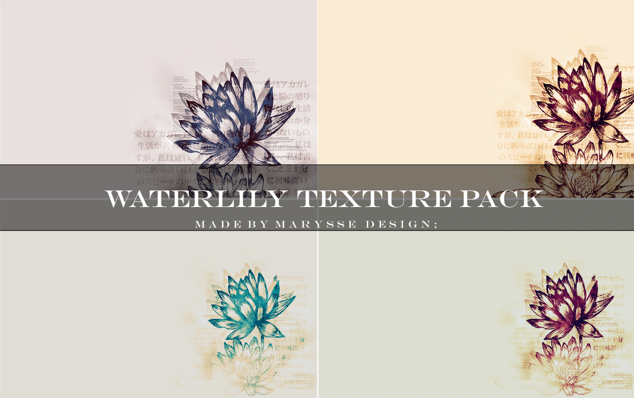 Waterlily Texture Pack by Marysse93 on DeviantArt