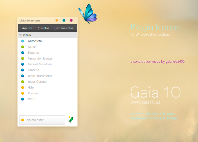 Gaia 10 Pidgin Iconset