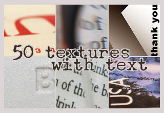 50 Textures With Text