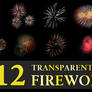12 Transparent Fireworks Set 2