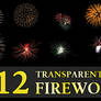 12 Transparent Fireworks Set 3