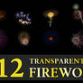 12 Transparent Fireworks Set 4